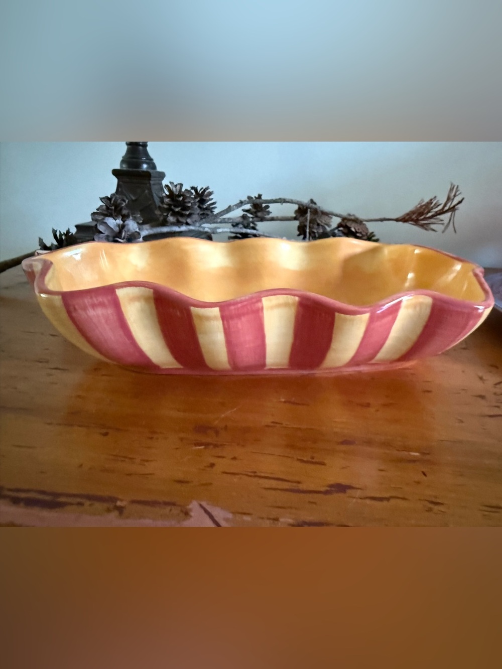 Southern living at Home Gail Pittman Siena ruffled bowl.